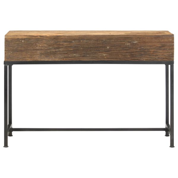vidaXL Table console 120x30x80 cm bois de r&eacute;cup&eacute;ration massif