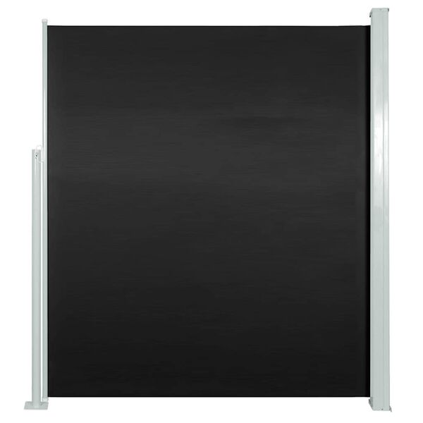 vidaXL Auvent latéral rétractable de patio 120x500 cm Noir