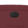 vidaXL Fauteuil inclinable électrique Rouge bordeaux Similicuir