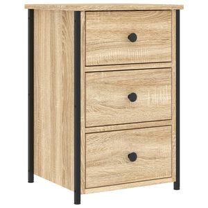vidaXL Table de chevet ch&ecirc;ne sonoma 40x36x60 cm bois d'ing&eacute;nierie