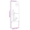 vidaXL Écran de confidentialité de jardin Fretwork Argent 50 x 140 cm
