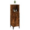 vidaXL Armoire de bain ch&ecirc;ne fum&eacute; 30x30x100 cm bois d'ing&eacute;nierie