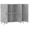 vidaXL Buffet gris b&eacute;ton 90x34x80 cm bois d'ing&eacute;nierie
