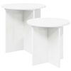 vidaXL Ensemble de tables d'appoint 2 pcs Bois d&rsquo;ing&eacute;nierie