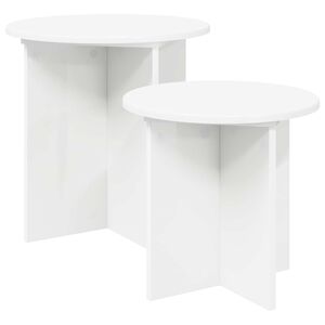 vidaXL Ensemble de tables d'appoint 2 pcs Bois d&rsquo;ing&eacute;nierie