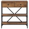 vidaXL Table console avec tiroir Marron 100 x 34,5 x 75 cm bois