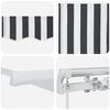 vidaXL Auvent manuel r&eacute;tractable anthracite et blanc 600x300 cm