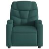 vidaXL Fauteuil de massage inclinable Vert fonc&eacute; Tissu