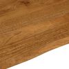 vidaXL Dessus de table 100x80x3,8 cm bord vivant bois massif manguier