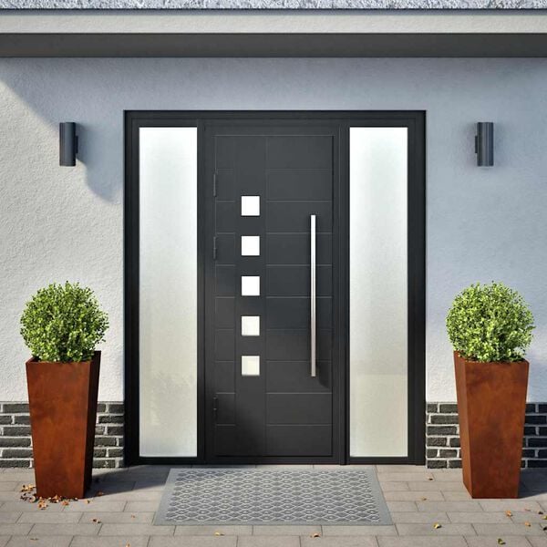 vidaXL Jardini&egrave;res 2 pcs 35x35x75 cm acier r&eacute;sistant aux intemp&eacute;ries