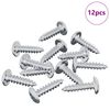 vidaXL Vis 12 pcs Argent&eacute; M4 x 16 mm Acier