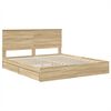 vidaXL Lit de Rangement Ch&ecirc;ne Sonoma 180 x 200 cm Bois d'ing&eacute;nierie