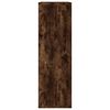 vidaXL Bibliothèque/Buffet chêne fumé 50x25x80 cm bois d'ingénierie