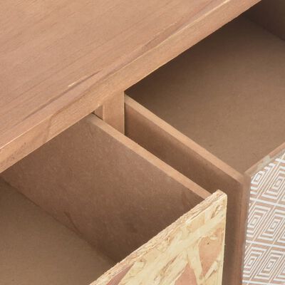 vidaXL Table console avec 3 tiroirs 100 x 30 x 73 cm Bois de pin massif