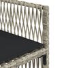 vidaXL Ensemble &agrave; manger de jardin et coussins 15 pcs gris clair rotin
