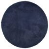 vidaXL Tapis shaggy &agrave; poils longs NAVARRA bleu marine 240x240 cm