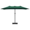 vidaXL Parasol de jardin Vert 385 x 209 x 244 cm Polyester