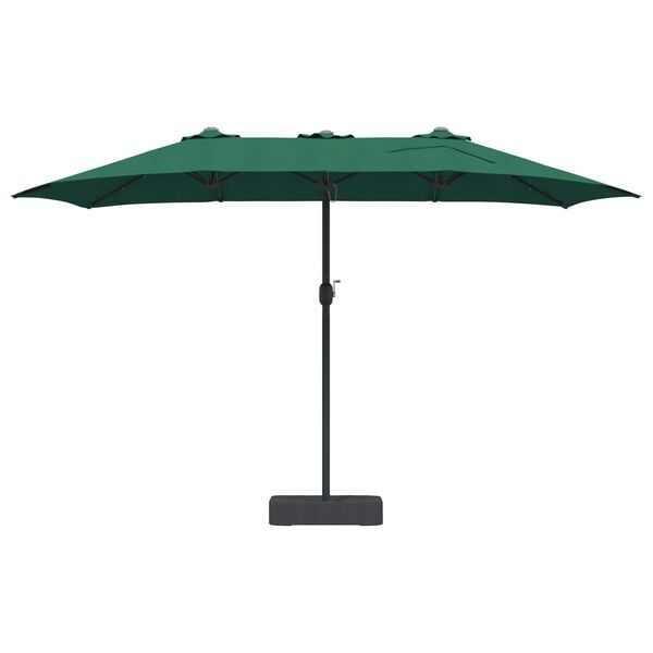 vidaXL Parasol de jardin Vert 385 x 209 x 244 cm Polyester