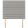 vidaXL Tête de lit Gris clair 80x5x118/128 cm Tissu
