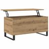 vidaXL Table basse ch&ecirc;ne artisanal 90x44,5x45 cm bois d'ing&eacute;nierie