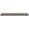 vidaXL Cadre de lit sans matelas gris 75x190 cm bois de pin massif