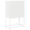 vidaXL Buffet haut blanc 68x39x107 cm acier