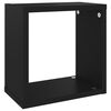 vidaXL &Eacute;tag&egrave;res cube murales 2 pcs Noir 26x15x26 cm