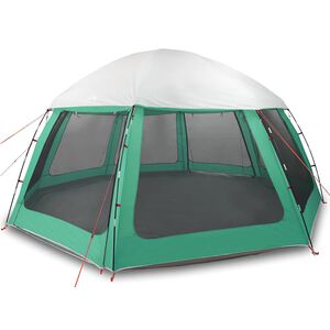 vidaXL Tente piscine toit amovible parois maille vert d'eau 510x510 cm