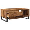 vidaXL Table basse vieux bois 90x50x36,5 cm bois d'ing&eacute;nierie