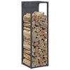 vidaXL Portant de bois chauffage anthracite 25x25x80 cm