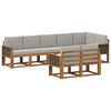 vidaXL Ensemble de canap&eacute;s d'ext&eacute;rieur 8 pcs Naturel et gris clair