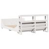 vidaXL Cadre de lit sans matelas blanc 120x200 cm bois de pin massif