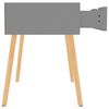 vidaXL Table de chevet Gris 40x40x56 cm Bois d'ing&eacute;nierie