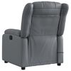 vidaXL Fauteuil de massage inclinable Gris Similicuir