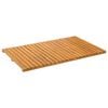 vidaXL Tapis de bain Uni Marron 80 x 50 cm bois