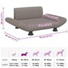 vidaXL Lit pour chien taupe 70x45x28 cm tissu
