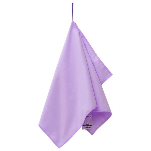vidaXL Serviettes de sport 2 pcs Violet 50 x 30 cm