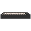 vidaXL Cadre de lit sans matelas noir 120x190 cm
