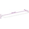 vidaXL Dessus de table rectangulaire bois massif de manguier brut