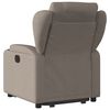 vidaXL Fauteuil inclinable électrique taupe tissu