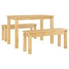 vidaXL Ensemble à manger Panama 3 pcs bois de pin massif