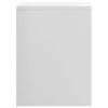 vidaXL Tables de chevet 2pcs Blanc brillant 40x30x40cm bois ingénierie