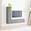 vidaXL Ensemble meuble TV 3 pcs Gris Sonoma Bois d'ing&eacute;nierie