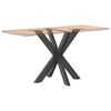 vidaXL Pied de table &agrave; manger en forme d'araign&eacute;e, anthracite, 85 x 85 x (72-73) cm, acier