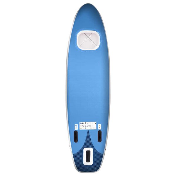vidaXL Ensemble de planche SUP gonflable Bleu 360x81x10 cm