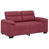 vidaXL Canap&eacute; 2 places rouge vin 160 x 81 x 84 cm en tissu