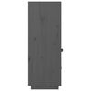 vidaXL Buffet haut Gris 67x40x108,5 cm Bois massif de pin