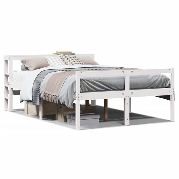 vidaXL Lit pour personne âgée avec tête de lit sans matelas 150x200 cm