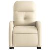 vidaXL Fauteuil inclinable &eacute;lectrique cr&egrave;me tissu