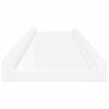vidaXL &Eacute;tag&egrave;res &agrave; rebord pour cadre photo 2 pcs Blanc 80x9x3 cm MDF